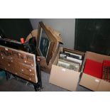 2 boxes of prints, photos etc