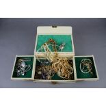 Box of costume jewellery