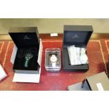 A ladies Armani Exchange wristwatch and two ToyWatch wristwatches, all with original boxes