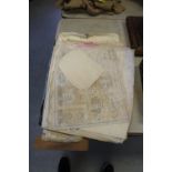 Folio of unframed technical drawings
