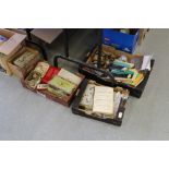 4 boxes of watchmakers parts & spares including some complete watches