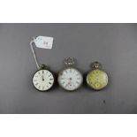 Georgian pocket watch - Geo. Lamb & 2 others