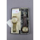 9ct gold Rotary watch & 9ct gold Dennison watch