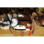 Box of Cuttlery, Toilet Jug etc