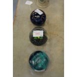 3 Caithness Glass Paperweights