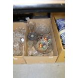 Box of Glass Wares etc
