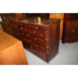 19thC Oak & Mahogany part Chest on Chest