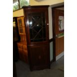 Georgian Inlaid Double Corner Cupboard