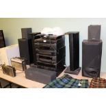 Kenwood Stereo Music System, Speakers etc