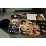 Case of records, Rolling Stones, Velvet Underground, etc.