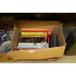 Box of art related books, Francis Bacon, Banksy etc