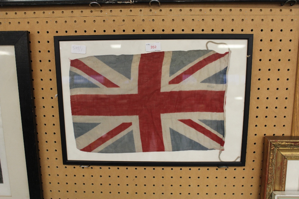 Union flag framed