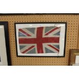 Union flag framed