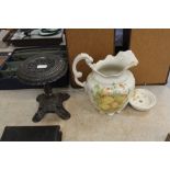 Cast trivet & toilet jug