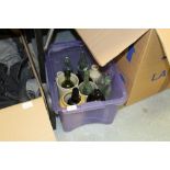 Box of old bottles