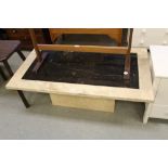 Marble coffee table (oblong)