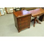 Small mahogany chest with slide