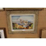 Richmond Castle watercolour, label verso' The Metal Box Company Limited, Carlisle Studio, Ref S281'