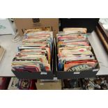 2 boxes of single records (60s&70s)