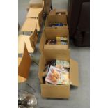 4 boxes of miscellaneous books