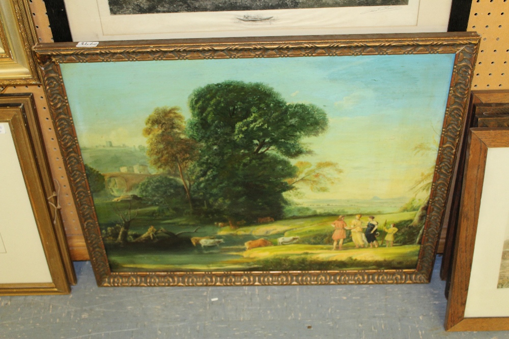 Oil on Board - Continental School - Cattle & Figures