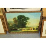 Oil on Board - Continental School - Cattle & Figures