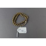 9ct gold rope twist chain 17g