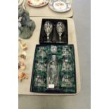 Two boxed crystal glass sets, Doulton & Gleneagles