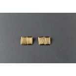 Pair of 9ct gold cuff-links 6grams