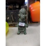 Cast metal tribal figure