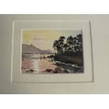 Venus Griffiths (Contemporary Cumbrian) - Watercolour - 'Catbells, Derwentwater', 6.5cm x 8.5cm,