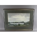 James Ingham Riley (1928-2015) - Watercolour - NW Scotland, 33cm x 53cm, signed, in silvered frame