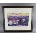 Nelsonn (20th Century Cumbrian) - Artists proof colour print - 'First Snow over Keswick', 30cm x