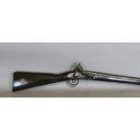 A 19th Century muzzle loading flintlock sporting gun, the stock inset with VOC East India Company