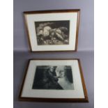 20th Century Spanish, manner of Pablo Picasso (1881-1973) - Two limited edition etchings -