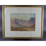 W. T. Longmire (1841-1914) - Watercolour - 'Langdale', 25.5cm x 36cm, signed and dated 1905, in gilt