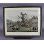 After James Pollard (1792/7-1867) - Four aquantints - 'St Albans Grand Steeple Chase', plates 1-4,