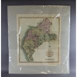 John Cary (1754-1835) - Coloured engraving - 'A New Map of Cumberland', 42cm x 52cm, pub. John Cary,