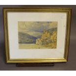 Manner of John Callow (1822-1878) - Watercolour - View in the Lake District, 17cm x 23.5cm,