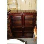 Mahogany glazed china cabinet