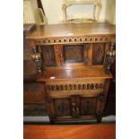 Small oak court cupboard