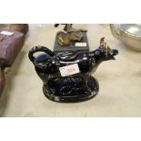 Jackfield type cow creamer