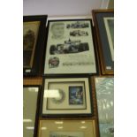 Coulthard related Formula 1 print and cog