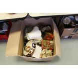 Box of miscellaneous dinner/tea wares, Aynsley wares etc