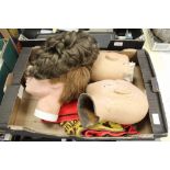 Box of three vintage heads