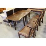 Oak Drop Leaf Table and 4 Chairs