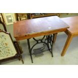 Treddle sewing machine table