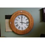Large pine clock