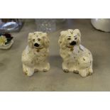 Pair Royal Doulton Staffordshire dogs