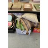 Box of Laura Ashley cushions etc